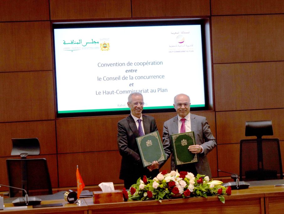 Signing of a partnership agreement aimed at establishing a framework for strategic cooperation between the Competition Council and the High Commission for Planning