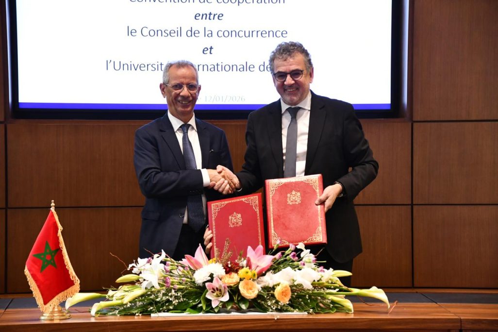 Le Conseil de la concurrence et l’Université internationale de Rabat signent une convention-cadre de partenariat