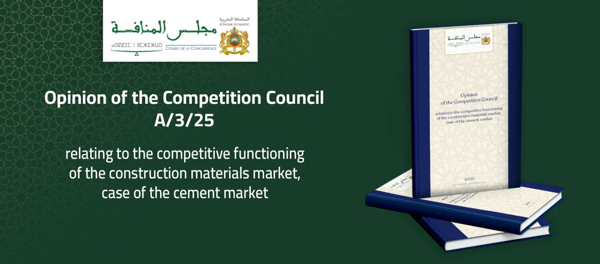 Opinion of the Competition Council No. A/3/25 on the competitive functioning of the construction materials market, case of the cement market